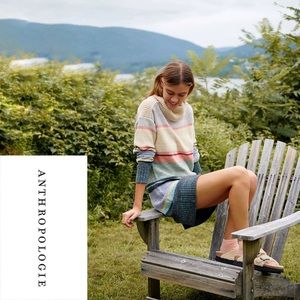 NWT Daily Practice by Anthropologie Striped Turtleneck Soft Sweater Dress